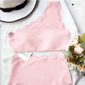 Zaful Scalloped Bikini Set with Tags - Never Worn!